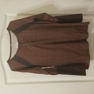 Estampados Brown Long Sleeve Top
